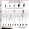 Service Caster 4 Inch Thermoplastic Rubber Wheel 1-3/8 Grip Ring Stem Caster with Brake SCC SCC-GR05S410-TPRS-SLB-716138 - alternate 3